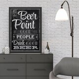 Wallity Uramljena slika Beer Point, 55x75 cm | Eponuda.ba