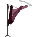  Konzolni suncobran s aluminijskom šipkom crveni 300 cm | shoptok.hr