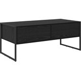 vidaXL Klubska miza Črna Orehovina 100 x 46 x 40 cm Konstruiran les | Shoptok.si