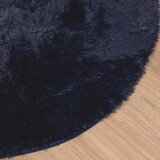  Čupavi tepih s visokim vlaknima NAVARRA tamnoplavi 160x160 cm | shoptok.hr