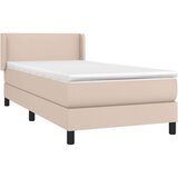  S oprugama i madrac cappuccino 90x200 cm od umjetne kože | shoptok.hr