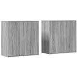  The Living Store Komoda 2 kosa siva sonoma 79x38x80 cm inženirski les - Komoda, (21450368) | Shoptok.si