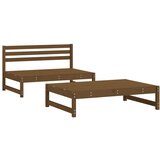 Maison Chic Seti vrtnega pohištva - Vrtna garnitura - Vrtni pohištvo set 2-delna medeno rjava trdna borovina, (21809106) | Shoptok.si