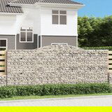  Lučne gabionske košare 4 kom 400x30x160/180cm pocinčano željezo | shoptok.hr