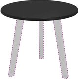  Gornji dio stola Crna Ø 50 x 1,5 cm Konstruirano drvo | Eponuda.com