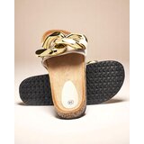 Resti Royalfashion Beige women's flip-flops with embellishment Sofig | shoptok.hr