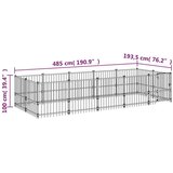  Zunanji pasji boks jeklo 9,38 m², (20799124) | Shoptok.si