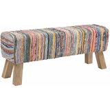  Klupa 110 x 30 x 45 cm Prava koža Šareni | shoptok.hr