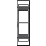 vidaXL Ormarić za knjige s 3 razine sivi 100 x 30 x 105 cm od borovine | shoptok.hr
