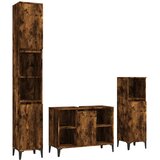  3-dijelni set kupaonskog namještaja boja hrasta drveni | shoptok.hr