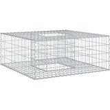  Gabionski uzdignuti krevet Srebrno 100 x 100 x 40 cm - 100 x 100 x 40 cm | shoptok.hr