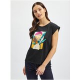 Orsay White-Black Floral T-shirt - Women | shoptok.hr