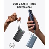 Anker 545 Nano powerbank 10K z vgrajenim kablom USB-C, črn | Shoptok.si