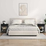  Noćni ormar 2 pcs Crni hrast 41 x 31 x 51 cm Konstruirano drvo | Eponuda.ba