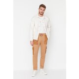 Trendyol Camel Men Regular Fit Covered Pocket Woven Paneled Sweatpants | Shoptok.si