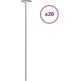  Kolci za vrtne biljke 20 kom tamnozeleni 61 cm čelični | shoptok.hr