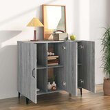  Komoda siva sonoma 90x34x80 cm konstruiran les, (20654187) | Shoptok.si