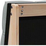  Tapecirani uzglavlje Svijetlo siva 100 cm Čvrsto borovo drvo | Eponuda.com