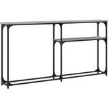 Konzolni stol siva boja hrasta 145x22,5x75 cm konstruirano drvo | shoptok.hr