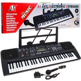  Otroški klavir MQ-6152UFB s stojalom za note + mikrofon Cene