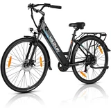 Žensko električno kolo za urbano vožnjo, S700-2, 27,5”, črne barve, (5000235219)