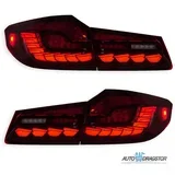 5 (G30, F90) sedan 2017-2020 dinamičke led crvene štop lampe oled dragon stil set 4 kom