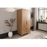 The Beds Ormar od punog hrasta u prirodnoj boji 96x188 cm Twig – | shoptok.hr