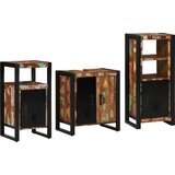 vidaXL Komplet pohištva za kopalnico 3 pcs Trden recikliran les Cene