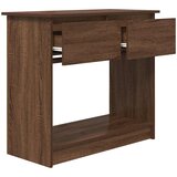  Konzolni stol s ladicama smeđi hrast 85,5x38,5x74,5 cm | Eponuda.ba