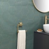 Tatay zidni prstenasti držač ručnika Iconik 3M 20x6,5x16 cm INOX zlatna | shoptok.hr