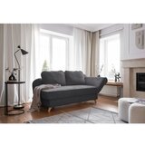Miuform Siv ležalnik iz rebrastega žameta (desni kot) Chic Charlotte – | Shoptok.si