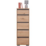 CARRYHOME komoda, antracit, barve hrasta | Shoptok.si