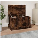  Škatla za shranjevanje dimljen hrast 50x30x28 cm inženirski les | Shoptok.si