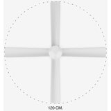 Faro 33756 - LED plafonski ventilator FRASER LED/16W/230V, beo, prečnik 120 cm + daljinski upravljač | Eponuda.com