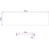  Stepenica 4 kom. 110 x 30 x 2 cm Bijela Čvrsto Hrastovo Drvo - Bijela 110 x 30 x 2 cm 4 | shoptok.hr