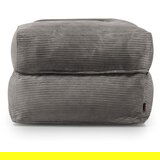 SLOWDOWN Črna vreča za sedenje iz rebrastega žameta MooG – | Shoptok.si