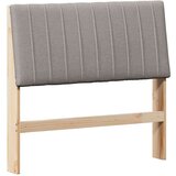 Tapecirani uzglavlje Sivo-smeđa 100 cm Čvrsto borovo drvo | shoptok.hr