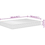  Madrac od pjene srednje mekani 140x200 cm | shoptok.hr
