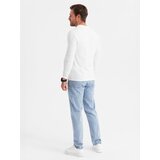 Ombre Longsleeve męski z nadrukiem - biały 2 OM-LSPT | Shoptok.si