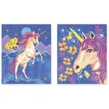 Bojanka za decu po brojevima sa vodenim bojama Unicorns