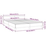  Okvir za krevet bez madraca svjetlosivi 140 x 190 cm baršunasti | shoptok.hr
