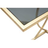 Mauro Ferretti Pomoćni stol sa staklenom pločom stola 25.5x45.5 cm Glam – | shoptok.hr