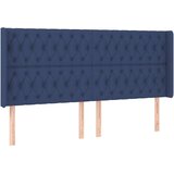 vidaXL Box spring postelja z vzmetnico LED modra 180x200 cm | Shoptok.si