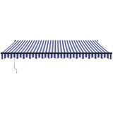  Automatska tenda na uvlačenje plavo-bijela 4 x 3 m | Eponuda.com