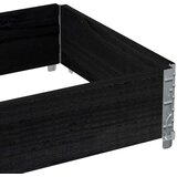 vidaXL Okvir za palete crni 80 x 60 cm od masivne borovine | shoptok.hr