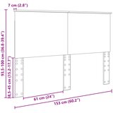  Uzglavlje Smeđi hrast 100 cm Konstrukcijsko drvo | shoptok.hr