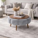 Atelier Del Sofa Papatya 60 - Grey, Walnut GreyWalnut Coffee Table Cene