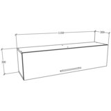 MID.YOU STENSKI REGAL 115/30/30 cm bela | Shoptok.si
