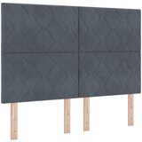 vidaXL Vzglavje dizajn diamantskih blokov temno sivo 140 cm velur, (22080188) | Shoptok.si