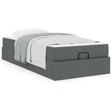 vidaXL Konstrukcija postelje Temno siva 100 x 200 cm blago | Shoptok.si
